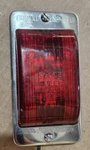 Old Tail Light Arrow Glass Lens 20045 = 048-04-322 Chrome Frame Nice !. Fixed Price $35.00.