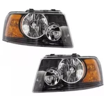 For 03-06 Expedition Headlamp Black Bezel W/bulb Set Pair. Fixed Price $75.00.