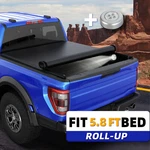5.8FT Bed Roll Up Truck Tonneau Cover For 07-13 Chevy Silverado Gmc Sierra Safe. Fixed Price $134.79.
