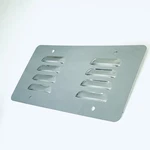 Stainless Steel Louvered License Plate Back, 12-1/4" X 6" Kns KA9008 Hot Rod New. Fixed Price $19.99.