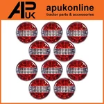 10 Led Round Rear Brake Tail Lights Lamp Tractor Trailer Stewart Mchale Bale 12V. Fixed Price $161.46.