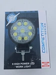 9 High Power Led 4-1/2" Round "competition Series" Work Light Spot. Fixed Price $30.00.