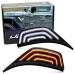 Smoked Lens White/amber Sequential Blink Led Fender Flare Lights For Wrangler Jl. Fixed Price $59.09.