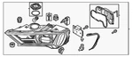 Genuine Audi Headlamp Assembly 4M0-941-012-B. Fixed Price $1581.90.