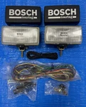 Nos Bosch Touring Halogen Clear Fog Lights Lamp W/ Covers Porsche Audi Vw 23625. Fixed Price $165.00.