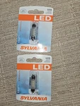 Sylvania Syled - Two Packs 6461 6418 White Bulb Courtesy Dome Engine. Fixed Price $13.00.