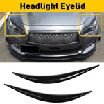 Headlight Eyelid Eyebrows Covers Black Gloss For Q50 Infiniti 2014-2023 Us Hot. Fixed Price $18.99.