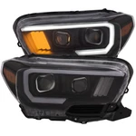 Anzo Fits 2016-2017 Toyota Tacoma Projector Headlights W/ Plank Style Black. Fixed Price $608.03.