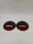 Original Pair Vintage LS304 Kd Lamp Red Glass Lenses Marker Turn 2-7/8" Old Nos. Fixed Price $36.00.