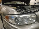 Passenger Headlight Limited Without Fluted Lines On Lens Fits 00 Lesabre 1515062. Fixed Price $107.00.