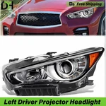 Left Full Led Headlight W/drl For Infiniti Q50 Red Sport I-line Proactive 14-22. Fixed Price $175.99.