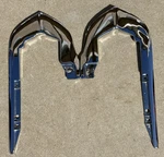 X Cadillac Right Left Front Bumper Upper End Chrome Filler Trim Bezel 1968 Oem. Fixed Price $51000.00.