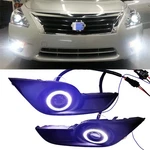 White Halo Led Drl Fog Lights Angel Eye Ring Kit For 2013-2015 Nissan Altima L&r. Fixed Price $79.80.
