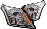 Anzo 111307 Chrome Projector Headlights Plank Style Clear For 10-16 Cadillac Srx. Fixed Price $594.60.