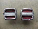 1968 1969 Ford Torino Fastback Sport Roof Original Tail Light Lamp Set & Bezels. Fixed Price $300.00.