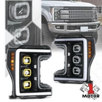 Black Amber Full Led Project Headlight Assembly 17-19 Ford F-250 F-350 Sd. Fixed Price $469.79.