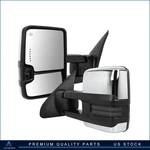 Power Heated Dynamic Signals Light Towing Mirrors Chrome For 07-17 Toyota Tundra. Fixed Price $144.83.