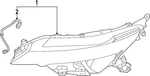 Genuine Nissan Oe Lamp Assy Head, Lh 26060-5MR0A. Fixed Price $1752.50.