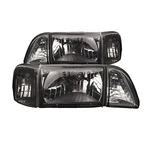 Headlights 12 Pcs Set Euro Smoke Lens W/amber Reflector Fits Ford Mustang 87-93. Fixed Price $204.90.