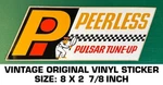 Peerless Pulsar Tune-up Vintage Original Vinyl Decal Sticker Automotive. Fixed Price $8.68.