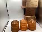 3 Dietz 77 220 Amber Beacon Lens Strobe Safety Caution Cover Vintage Nos More. Fixed Price $98.95.
