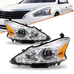 For 2013 2014 2015 Nissan Altima Sedan Chrome Headlights Amber Corner Lamps L+r!. Fixed Price $82.99.