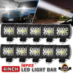 10X Inch Led Work Cube Light Bar Pods Fog Lamps For Pickup Suv Utv 4WD Offroad. Fixed Price $37.79.