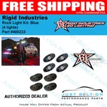 Rigid Industries Rock Kit- Blue (4 Lights). Fixed Price $379.99.